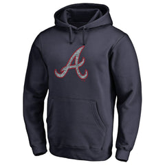 Atlanta Braves Static Logo Pullover Hoodie - MLB Hoodies