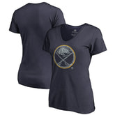 Buffalo Sabres Women's Static Logo V-Neck T-Shirt - NHL T-shirts