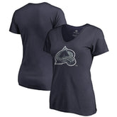 Colorado Avalanche Women's Static Logo V-Neck T-Shirt - NHL T-shirts