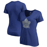 Toronto Maple Leafs Women's Static Logo V-Neck T-Shirt - NHL T-shirts