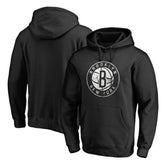 Black Brooklyn Nets Marble Logo Pullover Hoodie | NBA