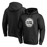 Black Detroit Pistons Marble Logo Pullover Hoodie | NBA