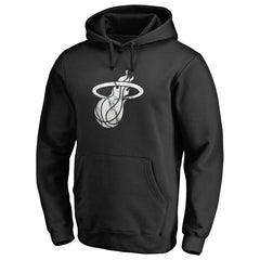 Black Miami Heat Marble Logo Pullover Hoodie | NBA