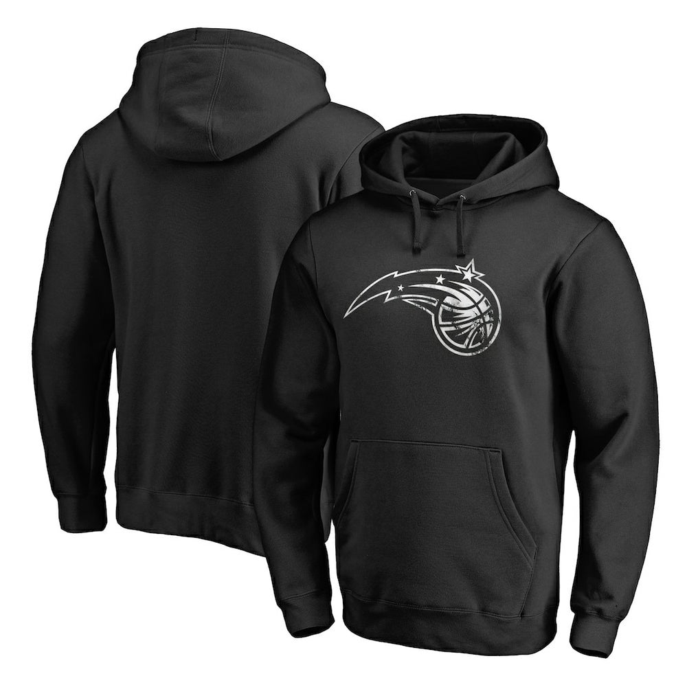 Black Orlando Magic Marble Logo Pullover Hoodie | NBA