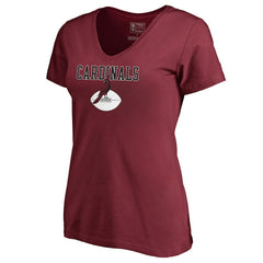 Arizona Cardinals Women's Vintage Team Lockup V-Neck T-Shirt | NFL Sale
