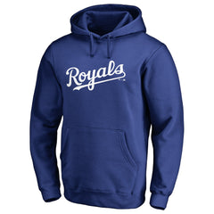Kansas City Royals Official Wordmark Fitted Pullover Hoodie - MLB Hoodies