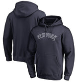 New York Yankees Official Wordmark Fitted Pullover Hoodie - MLB Hoodies