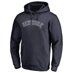New York Yankees Official Wordmark Fitted Pullover Hoodie - MLB Hoodies