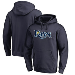 Tampa Bay Rays Official Wordmark Fitted Pullover Hoodie - MLB Hoodies