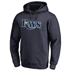 Tampa Bay Rays Official Wordmark Fitted Pullover Hoodie - MLB Hoodies