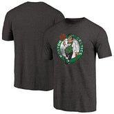 Black Boston Celtics Distressed Logo Tri-Blend T-Shirt | NBA