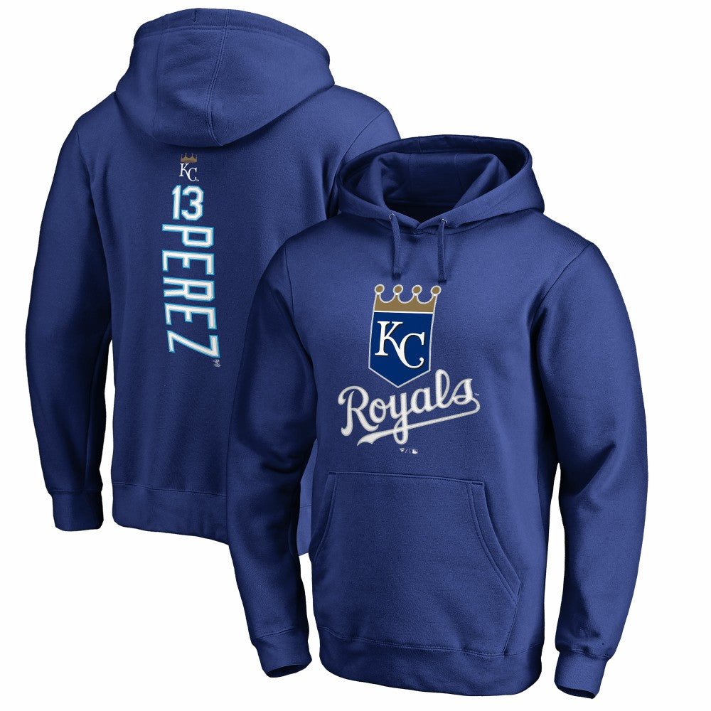 Salvador Perez Kansas City Royals Backer Pullover Hoodie - MLB Hoodies