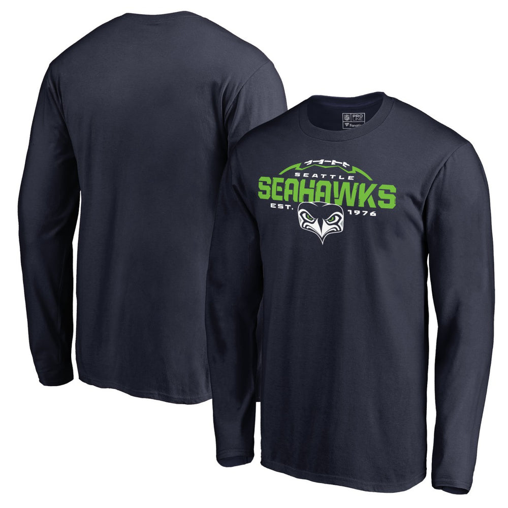 Seattle Seahawks Alternate Team Logo Gear Flea Flicker Long Sleeve T-Shirt | NFL New