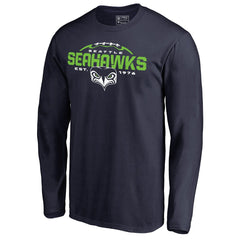 Seattle Seahawks Alternate Team Logo Gear Flea Flicker Long Sleeve T-Shirt | NFL New