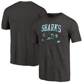 San Jose Sharks Vintage Collection Line Shift Tri-Blend T-Shirt - NHL T-shirts