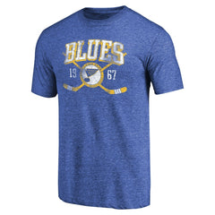 St. Louis Blues Vintage Collection Line Shift Tri-Blend T-Shirt - NHL T-shirts