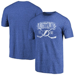 Tampa Bay Lightning Vintage Collection Line Shift Tri-Blend T-Shirt - NHL T-shirts