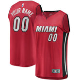 Statement Edition Miami Heat Youth Fast Break Replica Custom Jersey Red | NBA