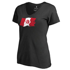 Black Toronto Raptors Women's Oh Canada Hometown Collection T-Shirt | NBA
