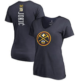 Navy Nikola Jokic Denver Nuggets Women's Team Backer Name & Number V-Neck T-Shirt sale | NBA