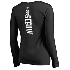 Tyler Seguin Dallas Stars Women's Backer Name & Number Slim Fit Long Sleeve V-Neck T-Shirt - NHL T-shirts