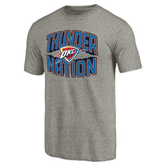 Gray Oklahoma City Thunder Thunder Nation Hometown Collection Tri-Blend T-Shirt | NBA