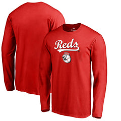 Cincinnati Reds Team Lockup Long Sleeve T-Shirt - MLB T-shirts