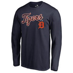 Detroit Tigers Team Lockup Long Sleeve T-Shirt - MLB T-shirts