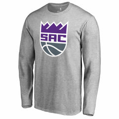 Heathered Gray Sacramento Kings Secondary Logo Long Sleeve T-Shirt | NBA