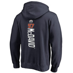 Connor McDavid Edmonton Oilers Backer Name & Number Pullover Hoodie - NHL Hoodies