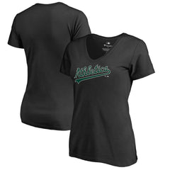 Athletics Women's Hometown Collection Turn Back The Clock V-Neck T-Shirt - MLB T-shirts