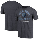 Navy Memphis Grizzlies Vintage Arch Tri-Blend T-Shirt | NBA