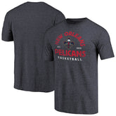 Navy New Orleans Pelicans Vintage Arch Tri-Blend T-Shirt | NBA