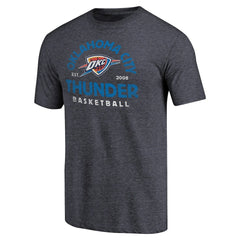 Navy Oklahoma City Thunder Vintage Arch Tri-Blend T-Shirt | NBA