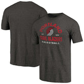 Black Portland Trail Blazers Vintage Arch Tri-Blend T-Shirt | NBA