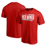 Detroit Red Wings Iconic Collection On Side Stripe T-Shirt - NHL T-shirts