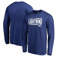 Tampa Bay Lightning Iconic Collection On Side Stripe Long Sleeve T-Shirt - NHL T-shirts
