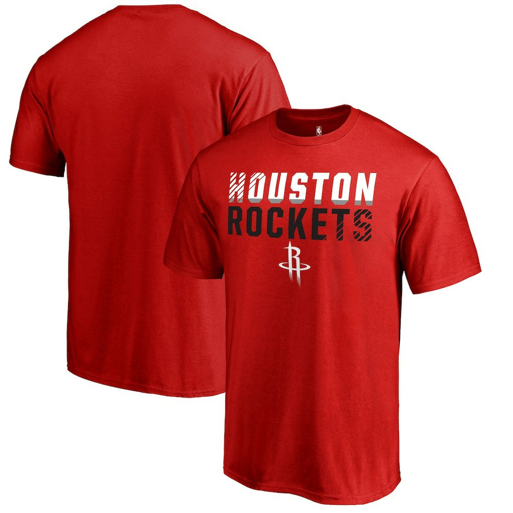 Red Houston Rockets Fade Out T-Shirt sale | NBA