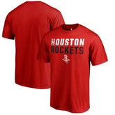 Red Houston Rockets Fade Out T-Shirt sale | NBA