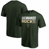 Hunter Green Milwaukee Bucks Fade Out T-Shirt | NBA