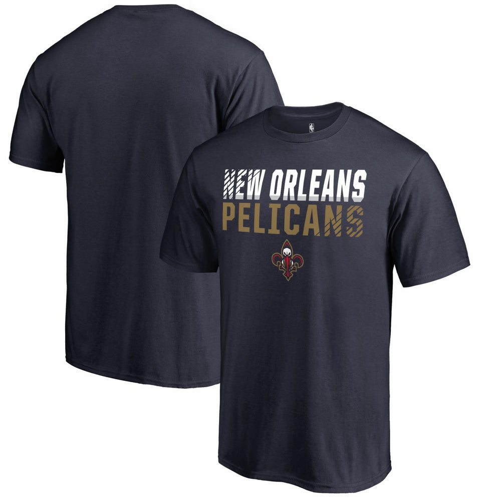Navy New Orleans Pelicans Fade Out T-Shirt | NBA