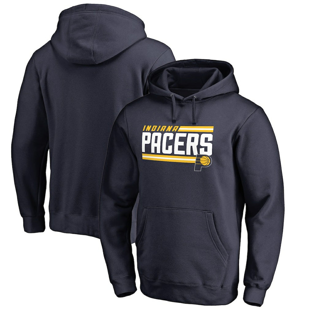 Navy Indiana Pacers Onside Stripe Pullover Hoodie | NBA