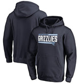 Navy Memphis Grizzlies Onside Stripe Pullover Hoodie | NBA