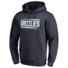 Navy Memphis Grizzlies Onside Stripe Pullover Hoodie | NBA