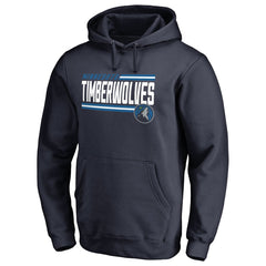 Navy Minnesota Timberwolves Onside Stripe Pullover Hoodie | NBA