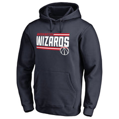 Navy Washington Wizards Onside Stripe Pullover Hoodie | NBA