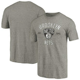 Gray Brooklyn Nets Team Heritage Tri-Blend T-Shirt | NBA