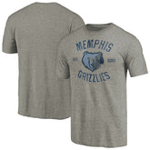 Gray Memphis Grizzlies Team Heritage Tri-Blend T-Shirt | NBA