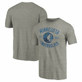 Gray Minnesota Timberwolves Team Heritage Tri-Blend T-Shirt | NBA