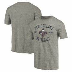 Gray New Orleans Pelicans Team Heritage Tri-Blend T-Shirt | NBA